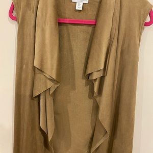 Katherine Barclay Montreal suede tunic vest NEW